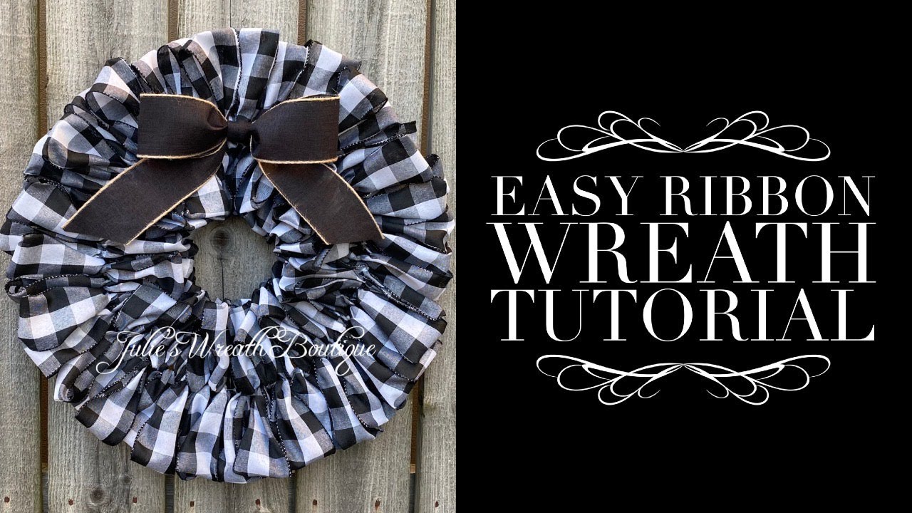 Dollar Tree Wreath | Ribbon Wreath Tutorial | You Can Make This!