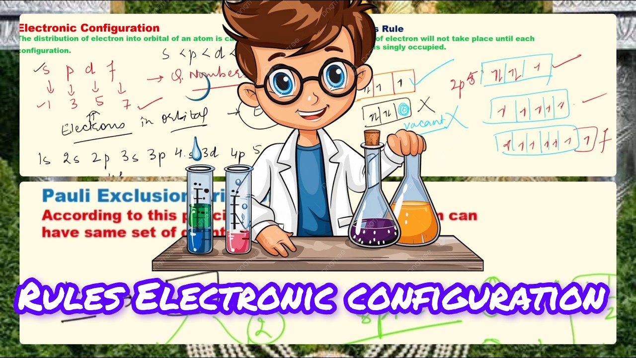 | Rules Electronic configuration | Class 12 |