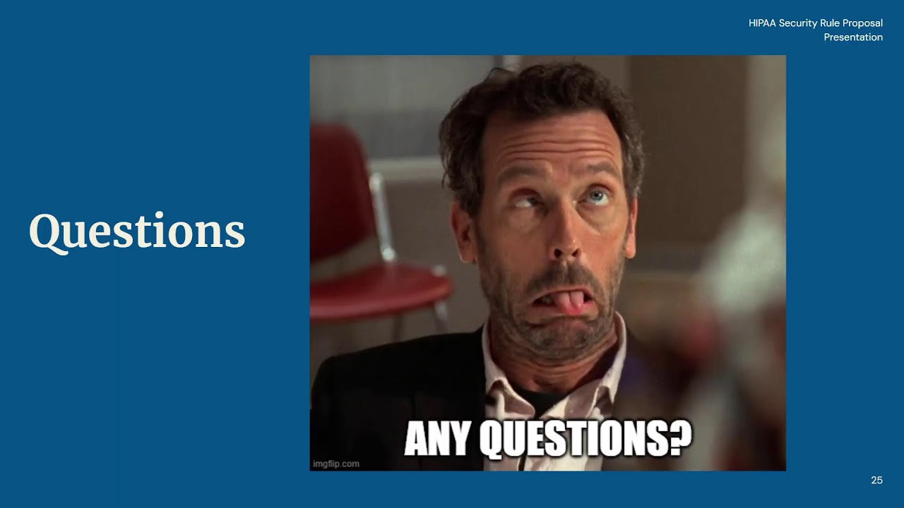 Understanding the New HIPAA Security Rule Proposal - Presentation