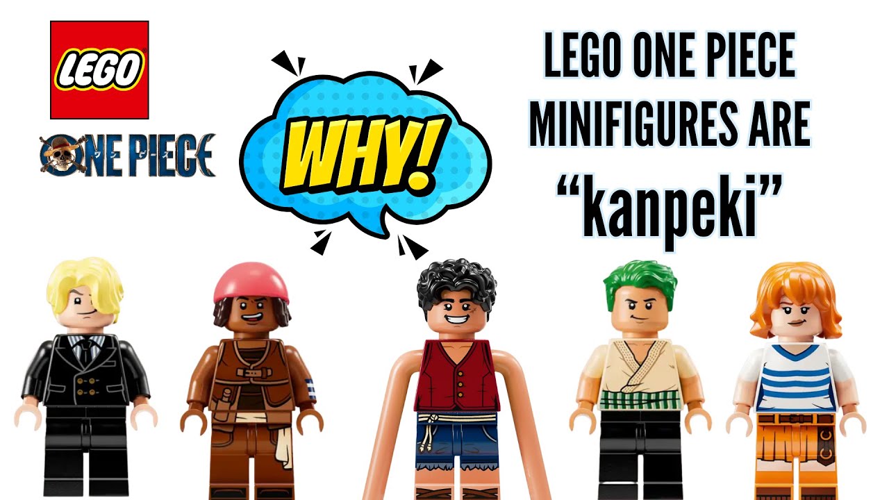 Lego One Piece | All Minifigures Quick Comparison with Live Action Characters