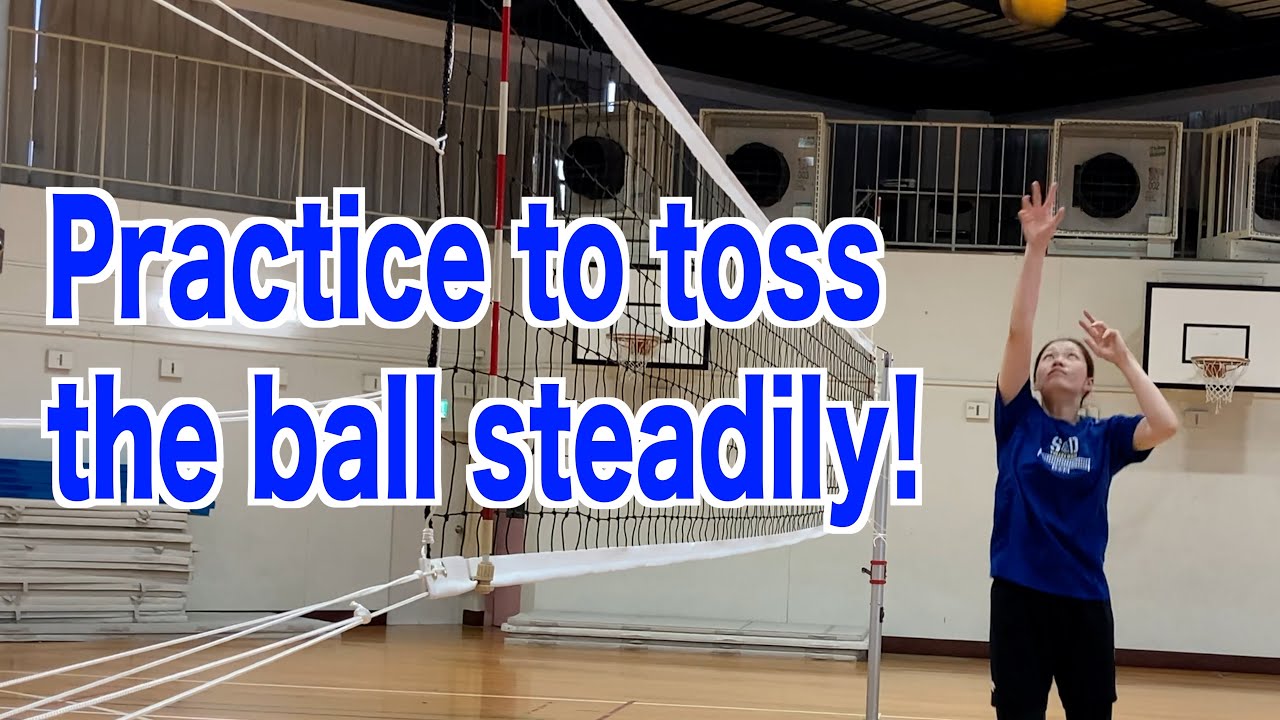 【Setter】Practice to toss the ball steadily!【volleyball】