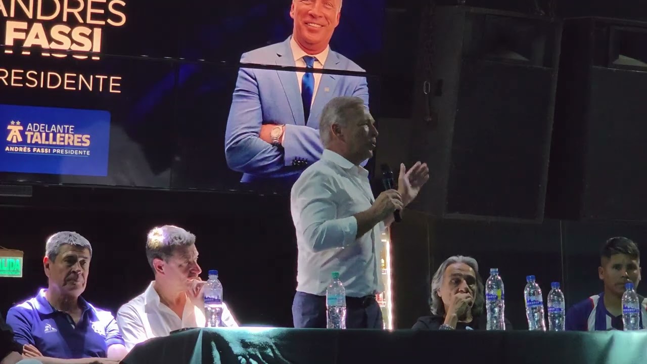 ANDRES FASSI CANDIDATO A PRESIDENTE LISTA ADELANTE TALLERES 2025.