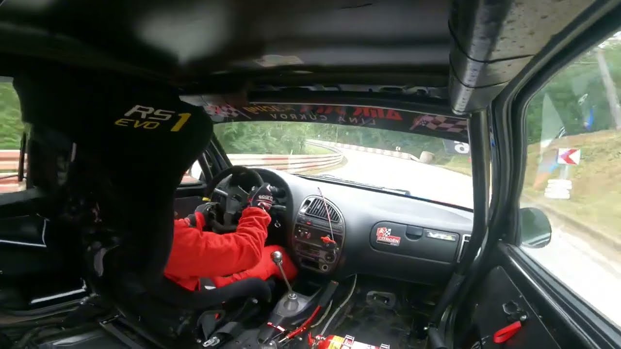 Buzetski dani 2024 - Buzet hillclimb 2024 - 1st race - Citroen Saxo onboard - Lina Cukrov