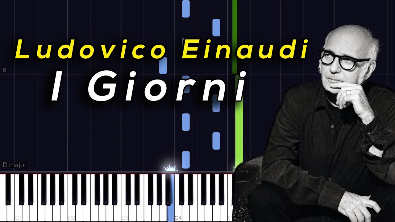 Ludovico Einaudi - I Giorni [Synthesia Piano Tutorial]