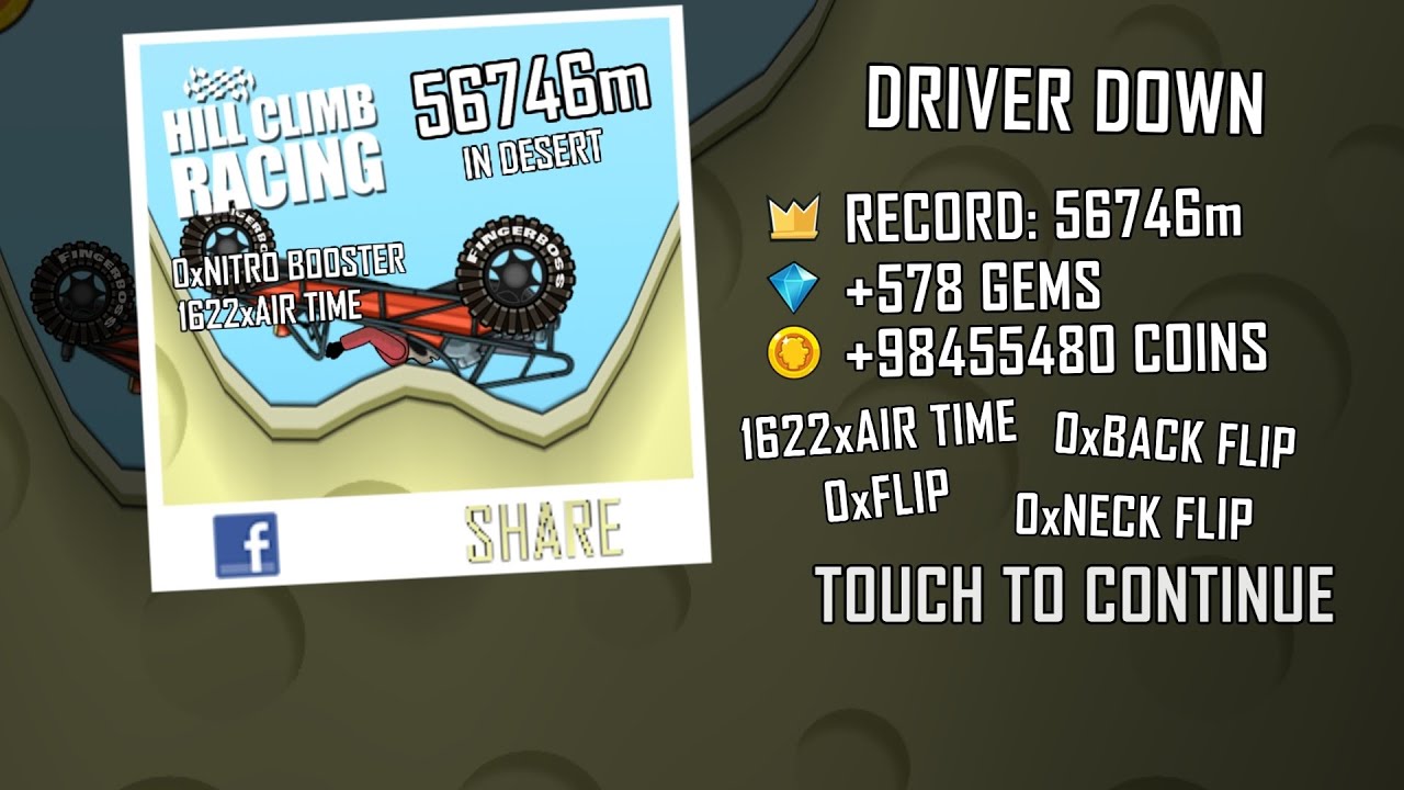 Hill climb racing desert with dune buggy full run part 4