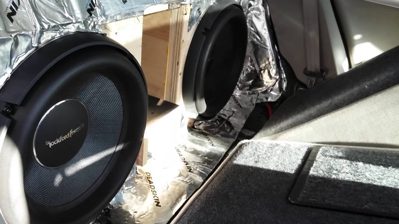 Rockford T2 13's on Two Fosgate T2500's!!! Badass Subs!!!