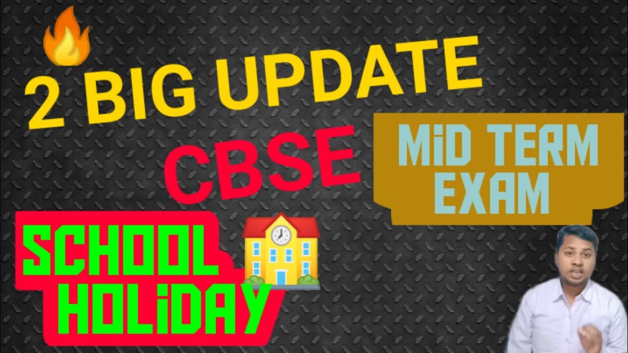 🔥 2 Big Update CBSE Today// Mid-Term Exam Date Sheet//Autumn Break Holiday 2022-23