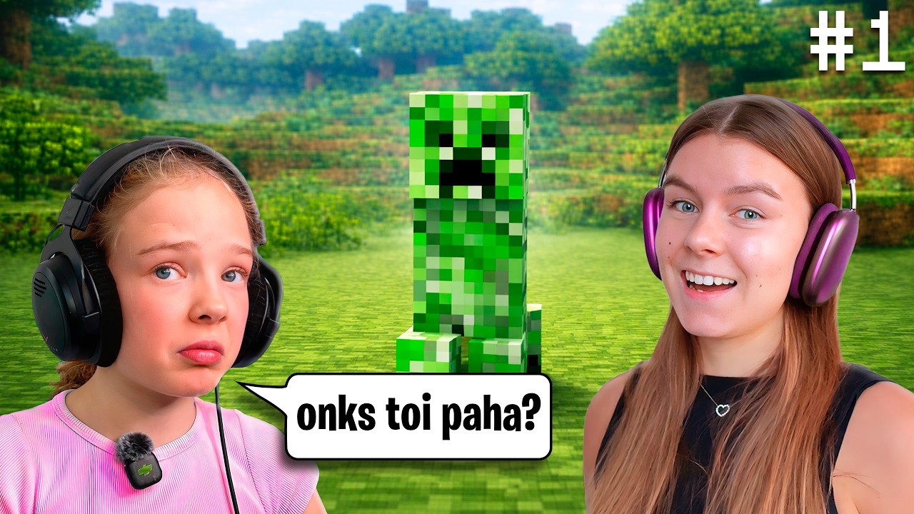 Kiira pelaa MINECRAFTIA ekaa kertaa! 😱