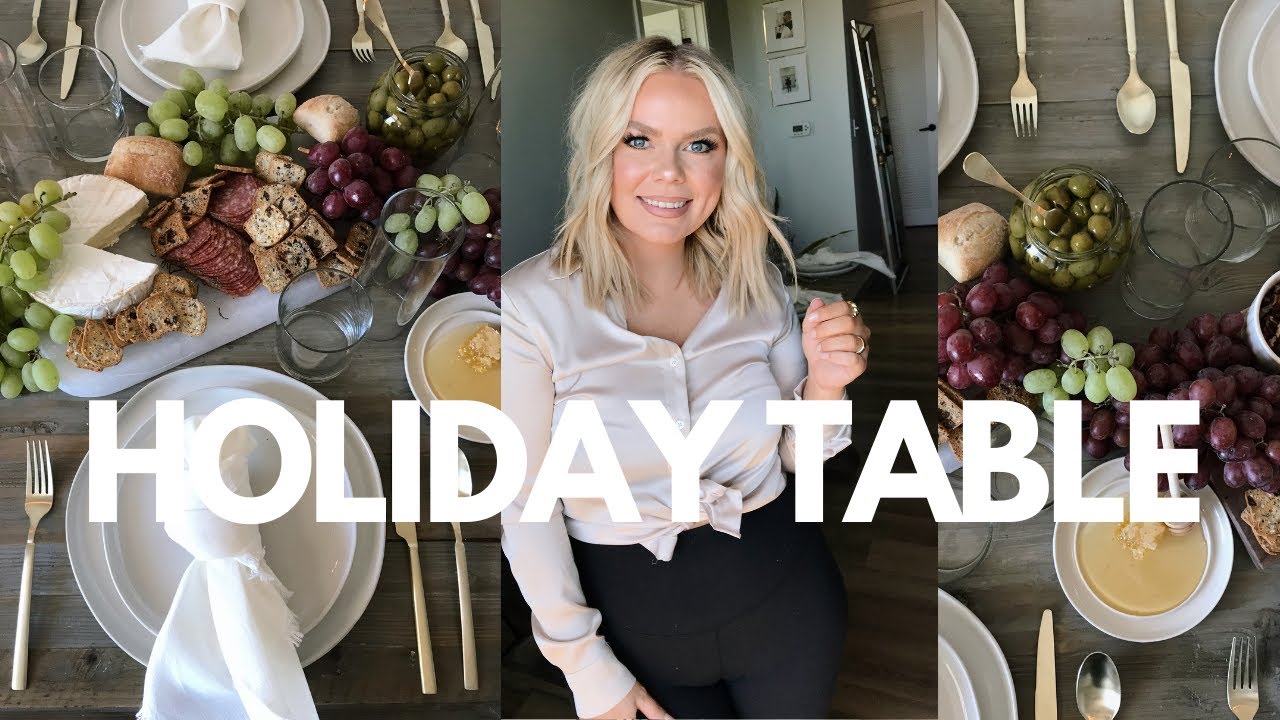 HOLIDAY TABLE SETTING | HOW TO SET A TABLE FOR THE HOLIDAY | SETTING A HOLIDAY TABLE