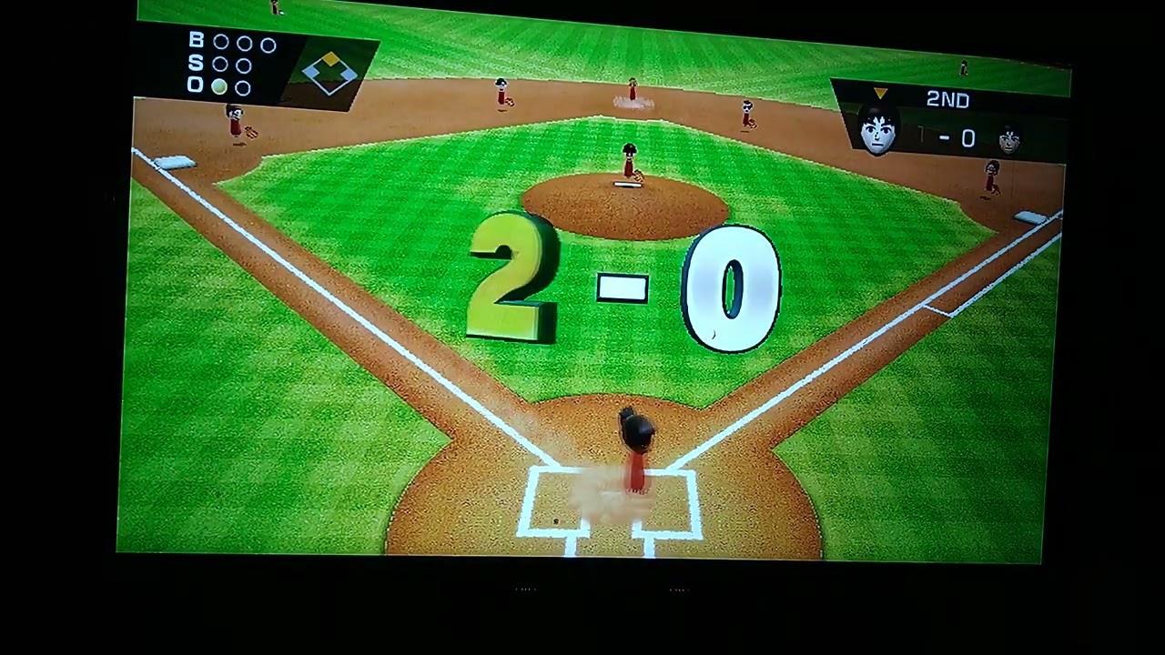 Wii baseball with @Galactic-1-1 ( I'm player 1)