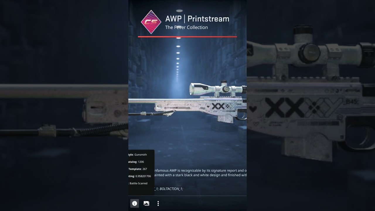 Unboxing an AWP PRINTSTREAM!  #cs2 #cs #unboxing #awp #skins #gaming