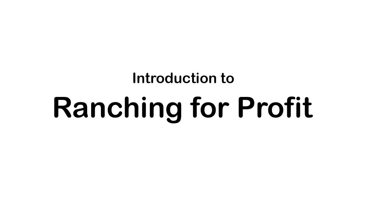Who Should Attend the Ranching for Profit School?