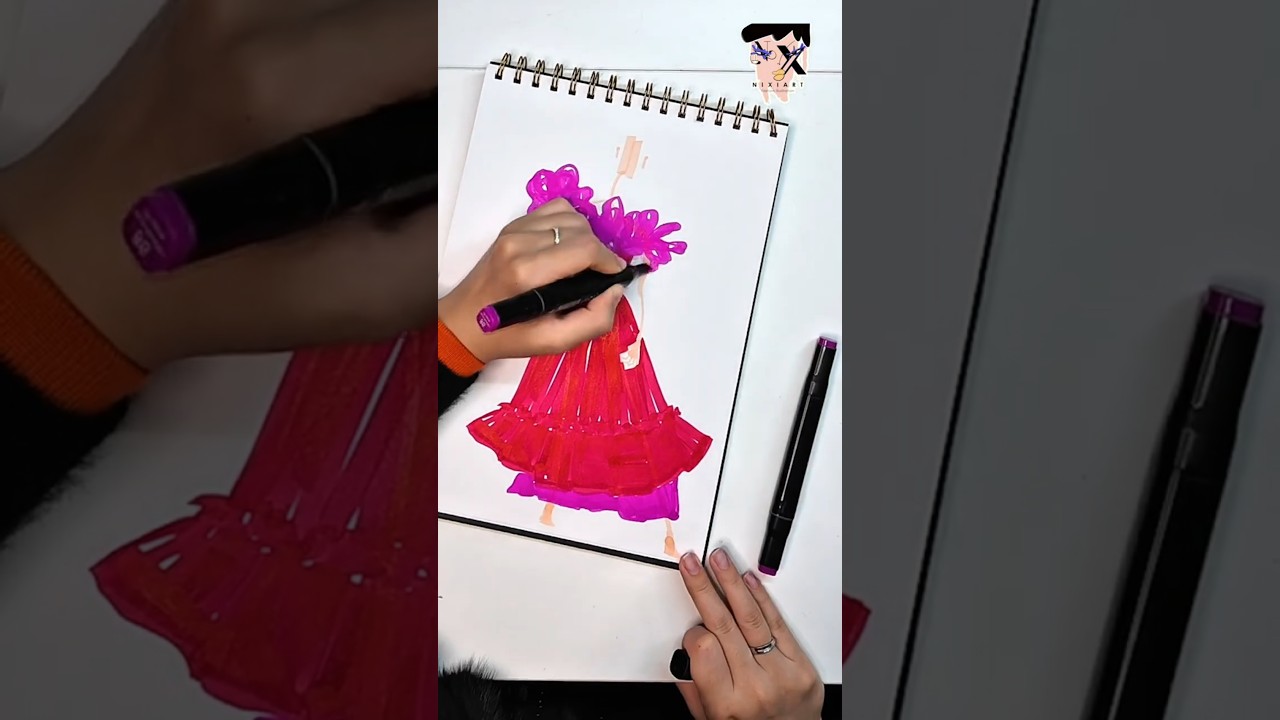 What's going on?! #fashionillustration #drawingprocess #NIXIVerse #shorts