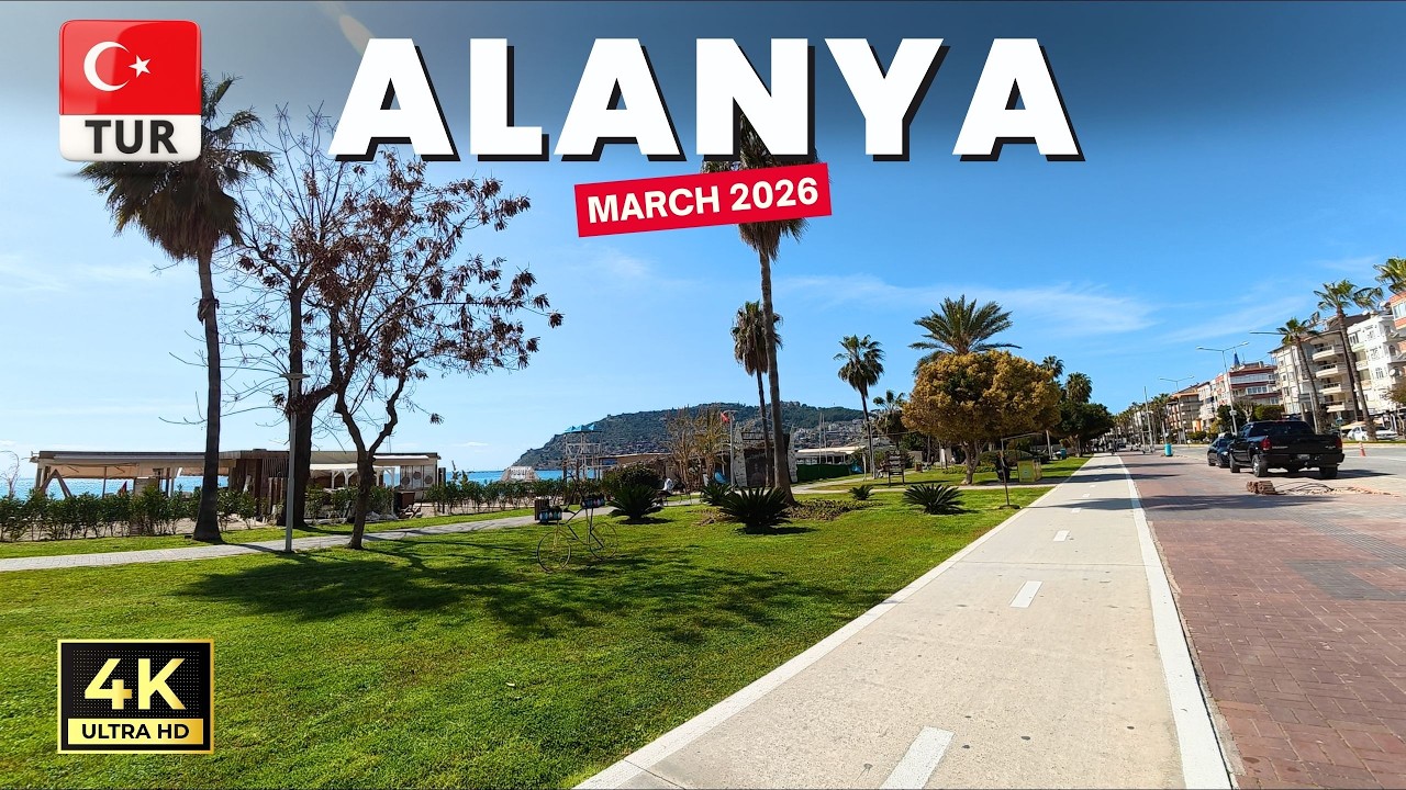 Alanya Güller Pınarı Beach Walk | Antalya Turkiye | March 2026 [4K HD]