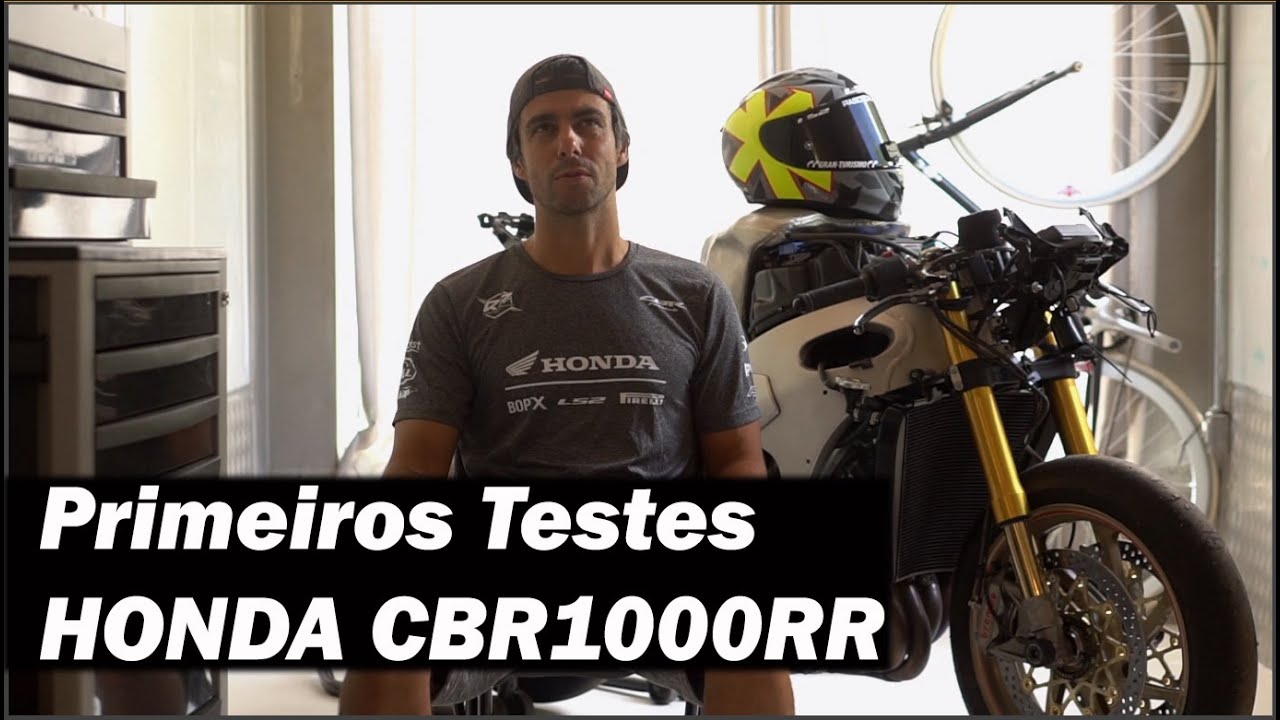 Primeiros testes Rafa Paschoalin e Honda CBR1000RR SP