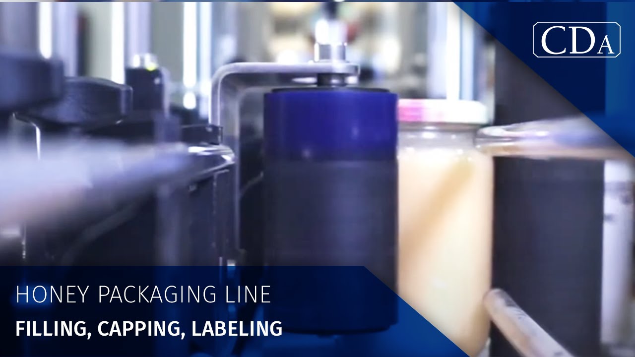 Honey Packaging Line - Filling, capping, labeling & marking for beekeepers - CDA USA