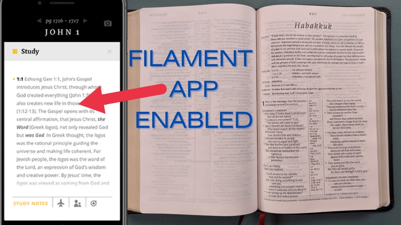NLT Thinline Center-Column Reference Bible, Filament Enabled NEW THIS FALL