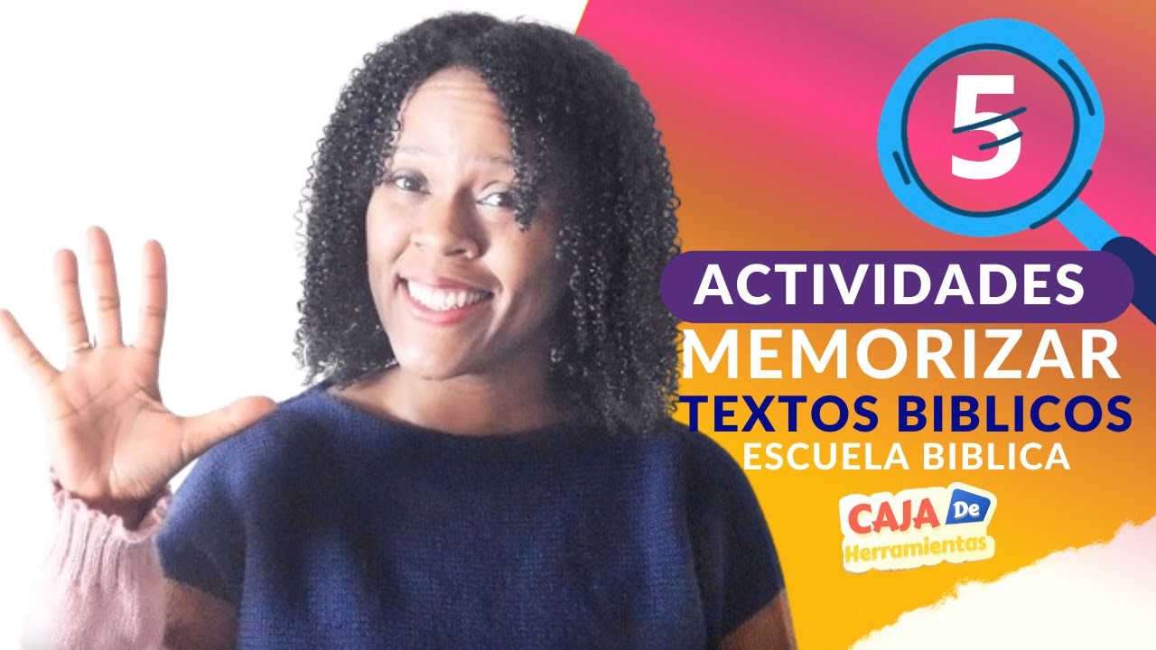 5 actividades de Escuela Bíblica para memorizar versículos para niños