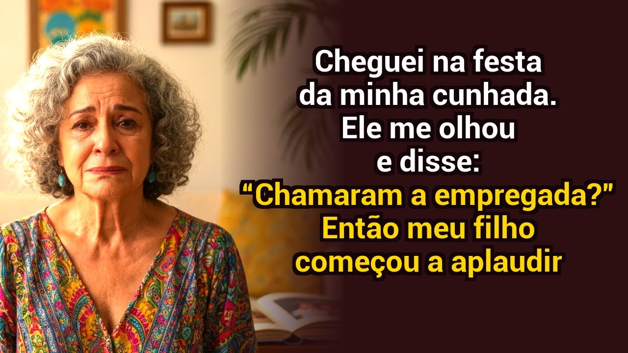 Entrei na festa do meu cunhado. Ele sorriu com deboche: “Chamaram a faxineira?” E meu filho...
