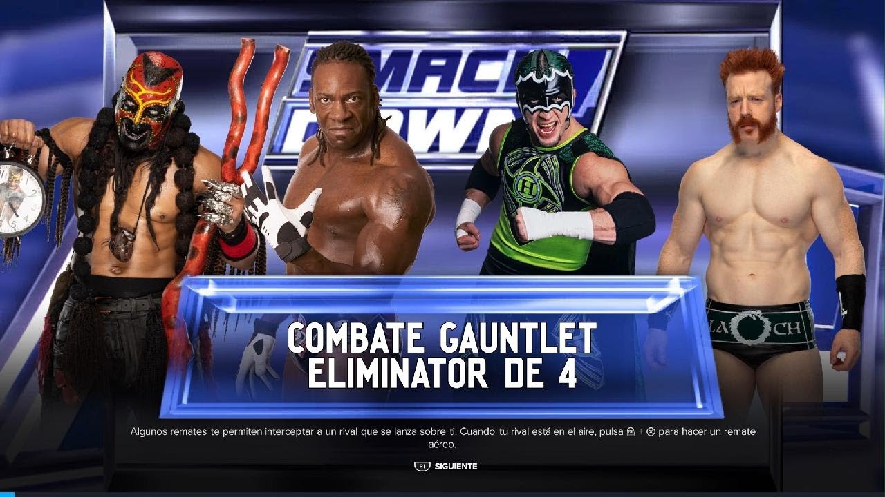 WWE 2K24 - GAUNTLET ELIMINATOR DE 4 BOOGEYMAN VS BOOKER T VS HURRICANE VS SHEAMUS 