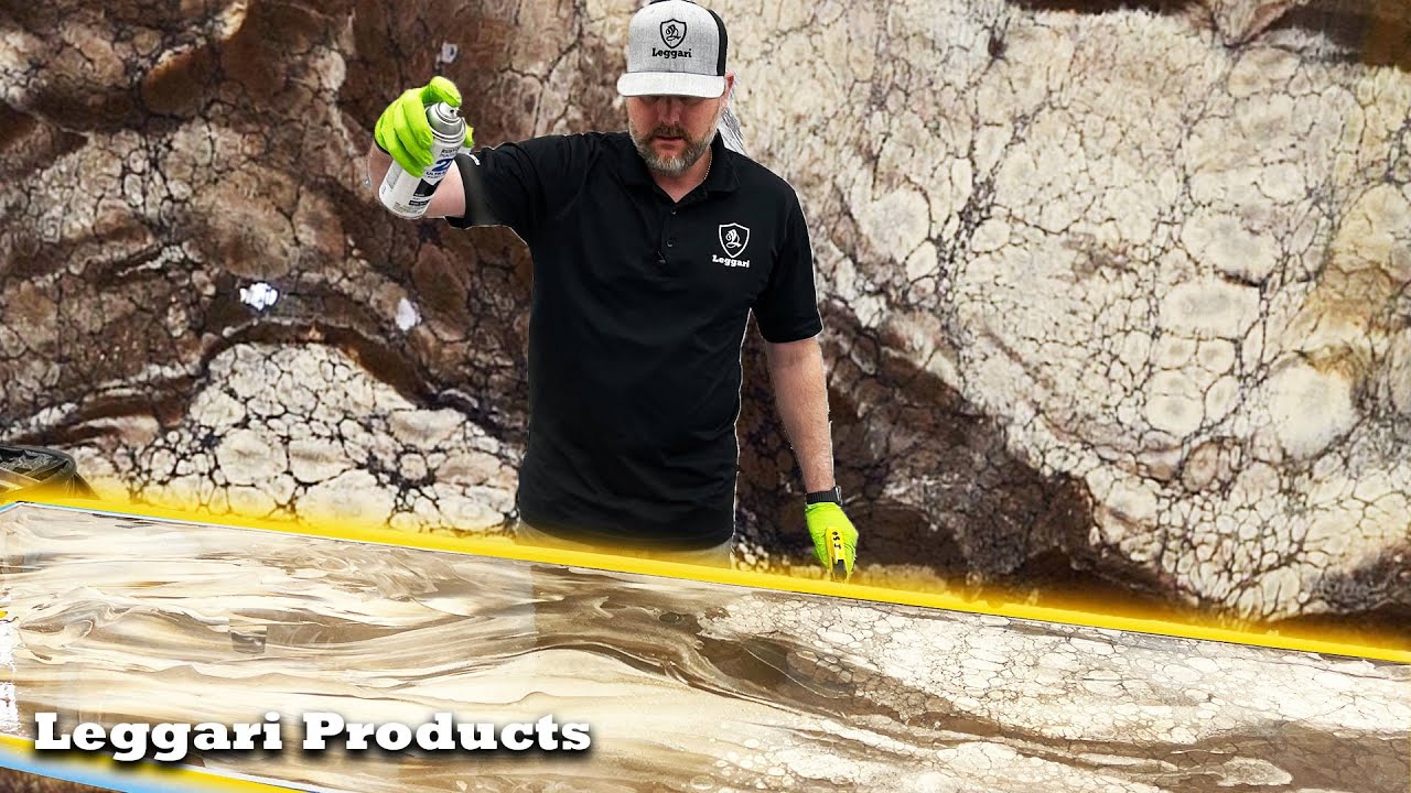 Epoxy, Spray Paint & Isopropyl Alcohol To Get A Real Stone Look | Leggari
