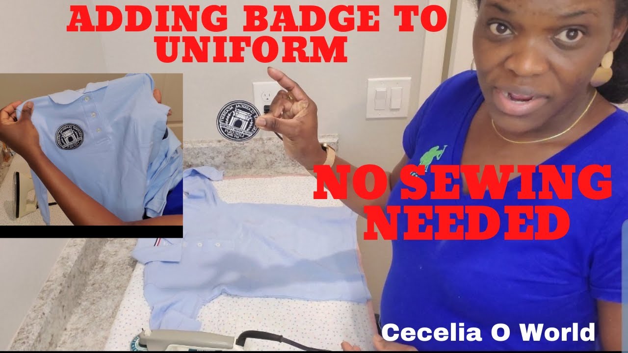 How To Add Patches/Badge To Clothing/Uniform No Sewing Needed. Apply Patches or Badge to Uniform.DIY