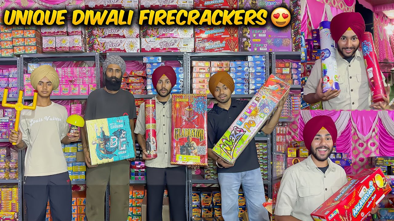 UNIQUE FIRECRACKERS SHOPPING FOR DIWALI 2025 - MUSHROOM ANAR - TRISHOOL ANAR, FLYING CHAKARI 2025