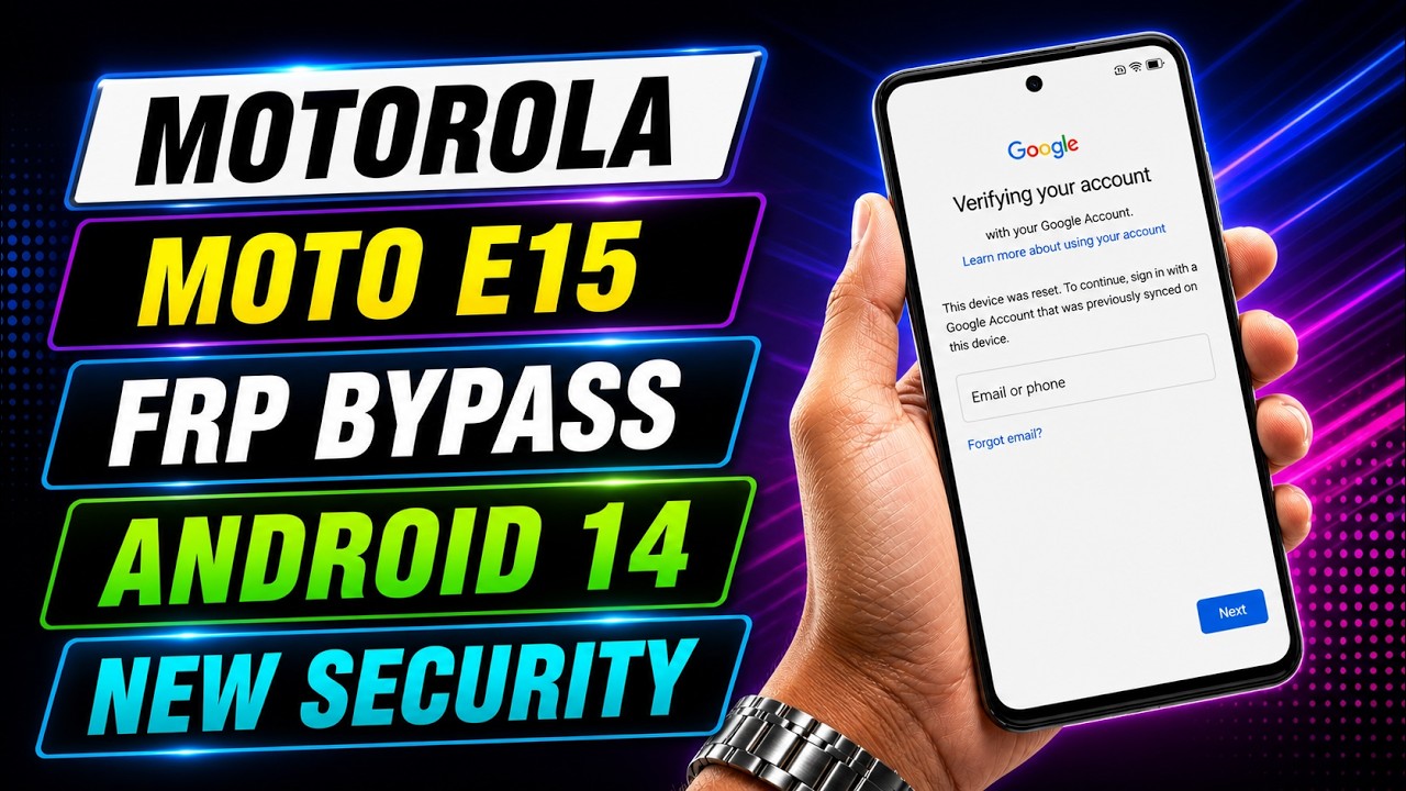 Motorola Moto E15 FRP Bypass 2025 Android 14 | Motorola Moto E15 FRP Unlock | Share Not Working Fix