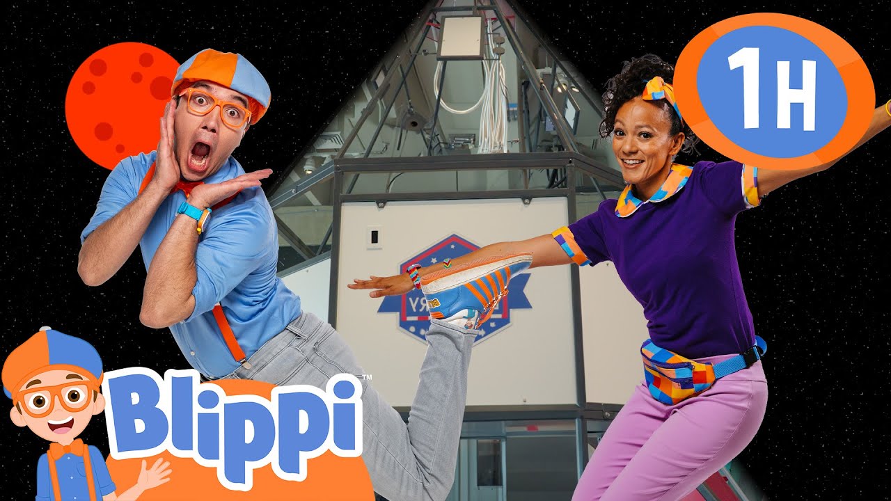 Blippi and Meekah's, Vroom, Vroom… To Space! 🚀  | Blippi | Educational Kids Videos | Moonbug Kids