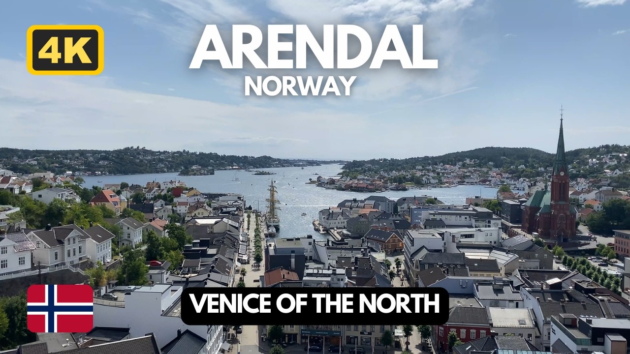 Arendal Norway 📍 Venice of the North 🚶 Walking Tour 4K