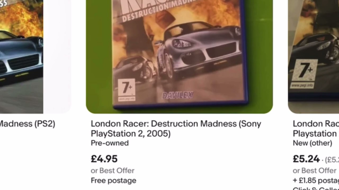 Buying a new copy of London Racer Destruction Madness on eBay