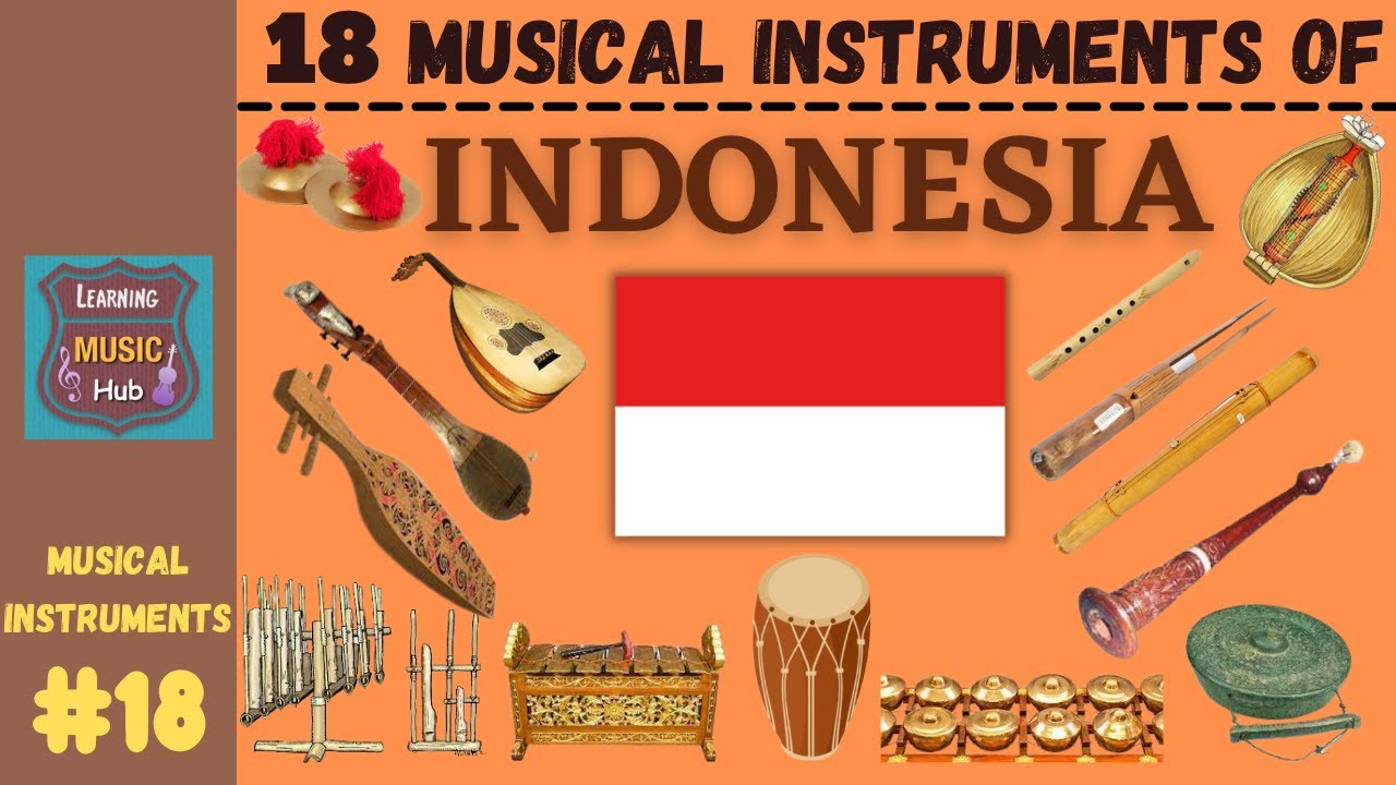 18 MUSICAL INSTRUMENTS OF INDONESIA | LESSON #18 | LEARNING MUSIC HUB | MUSICAL INSTRUMENTS