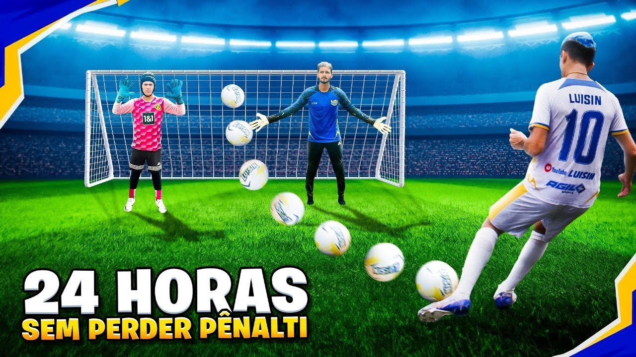 PASSEI 24 HORAS BATENDO PÊNALTI SEM ERRAR! *muito dificil!