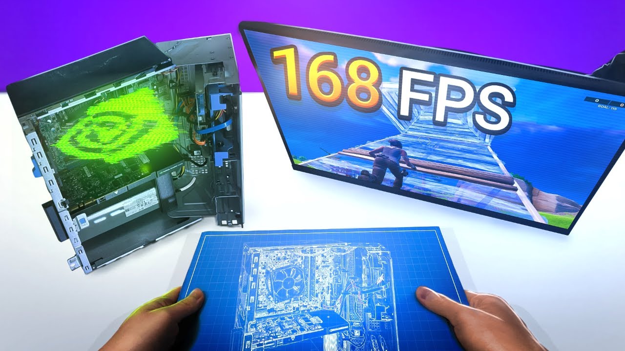 I Built The Fastest Possible $100 Gaming PC For Fortnite