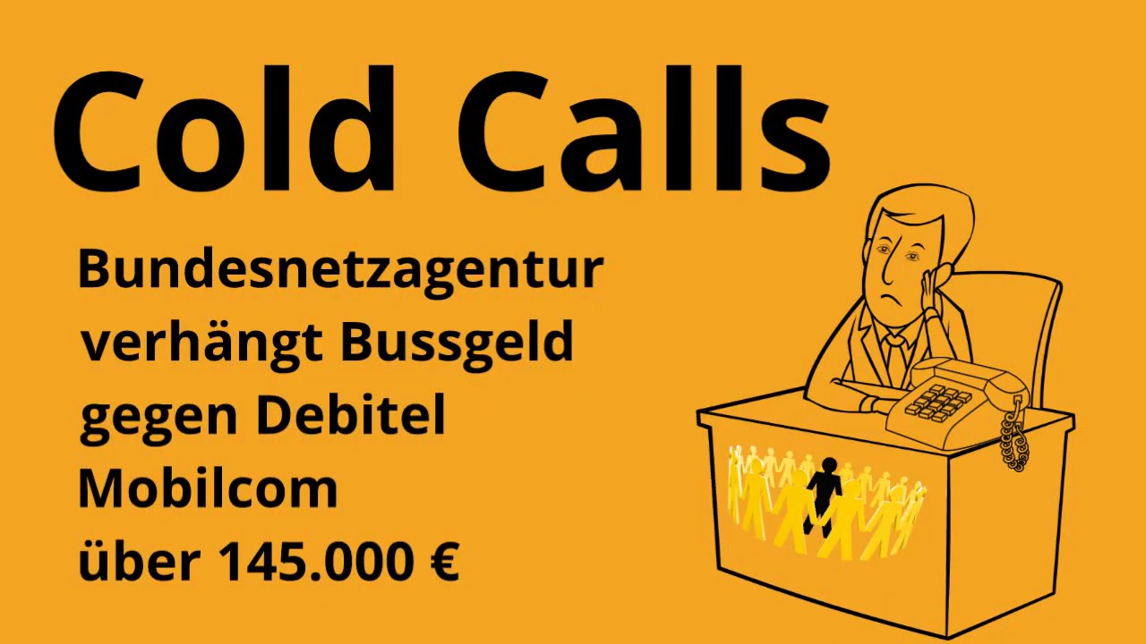 ColdCall: Bu&szlig;geld gegen Mobilcom wegen unerlaubter Telefonwerbung