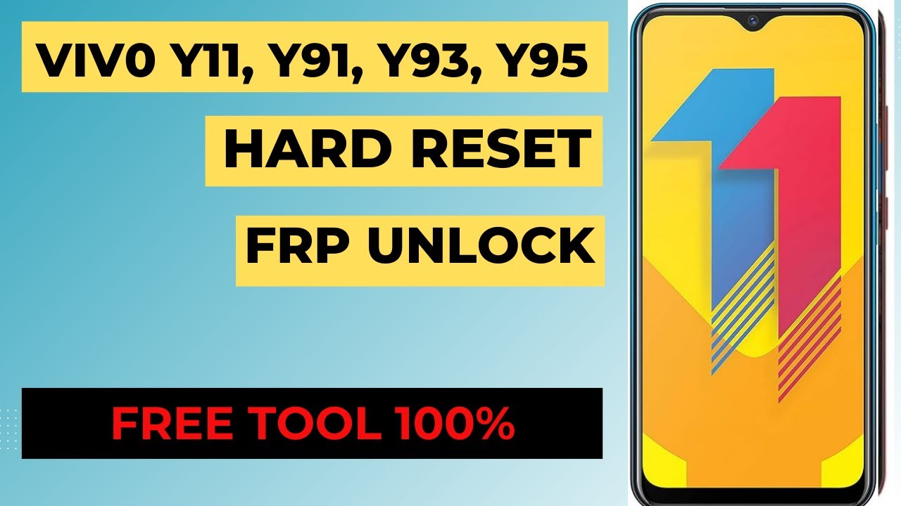 VIVO Y11 (1906), Y91, Y93, Y95 HARD RESET | FRP UNLOCK | BYPASS PASSWORD WITH SMALL FREE TOOL 100%