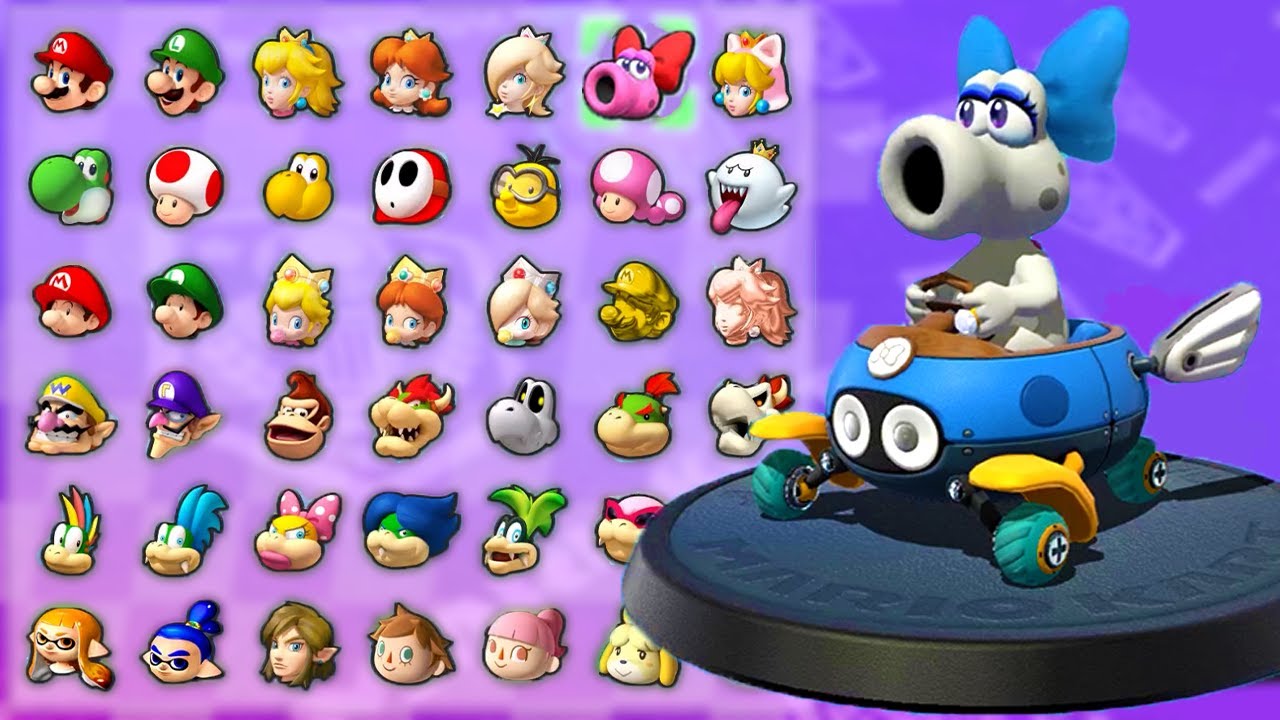 Mario Kart 8 Deluxe - 200cc Fruit Cup Wave 4 DLC (White Birdo Gameplay)