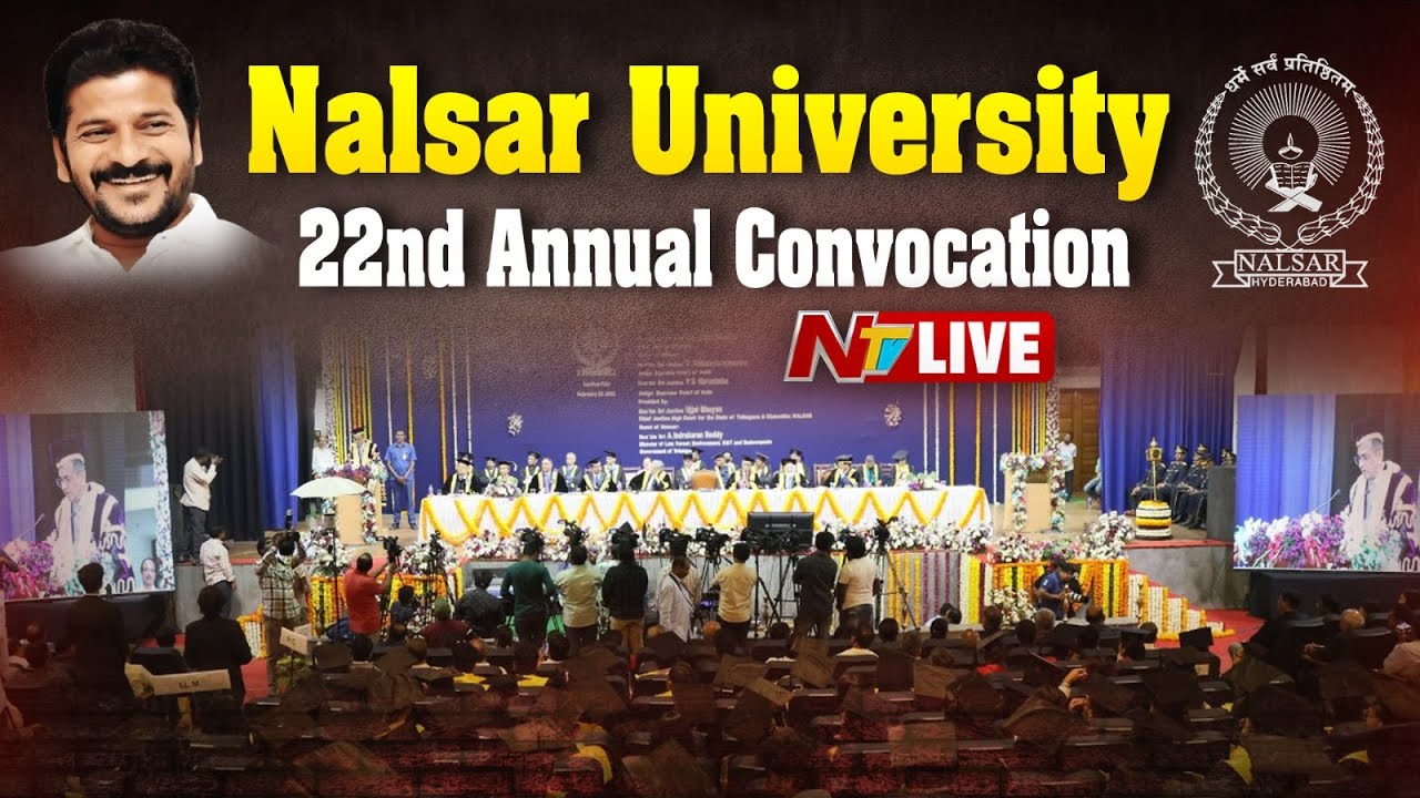 CM Revanth Reddy LIVE : 22nd Annual Convocation - Nalsar University, Shamirpet | NTV Telugu