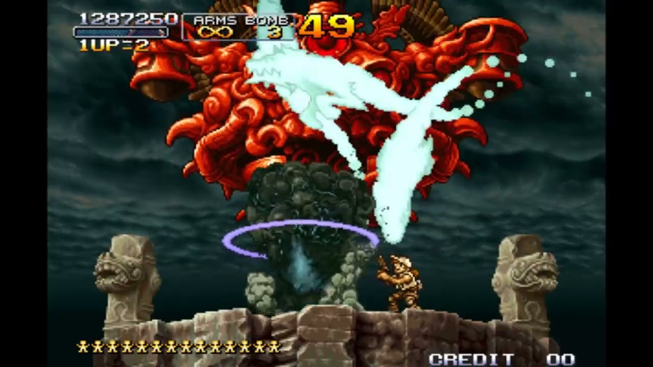 Metal Slug 3 (Arcade) Sol Dae Rokker LEVEL-8 NO SHOTGUN NO DAMAGE