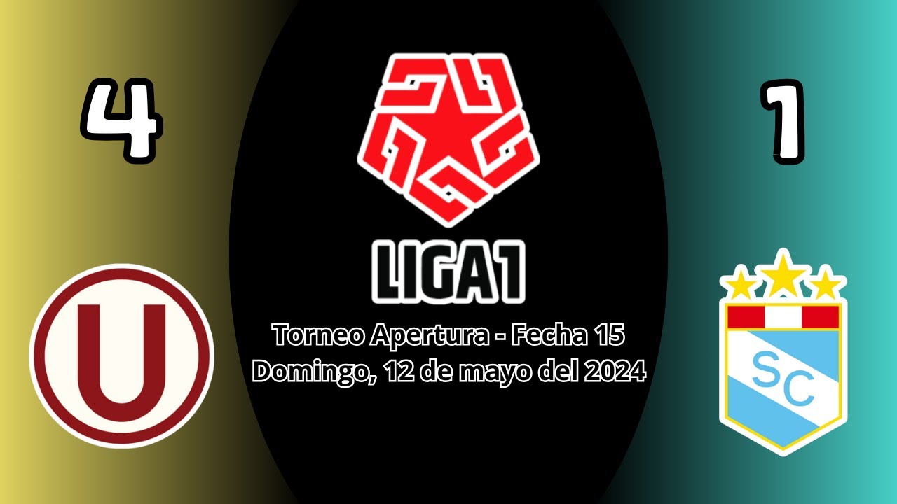 Universitario (4) vs. Sporting Cristal (1) | Cobertura Completa | Liga1 2024 (Fecha 15, Apertura)