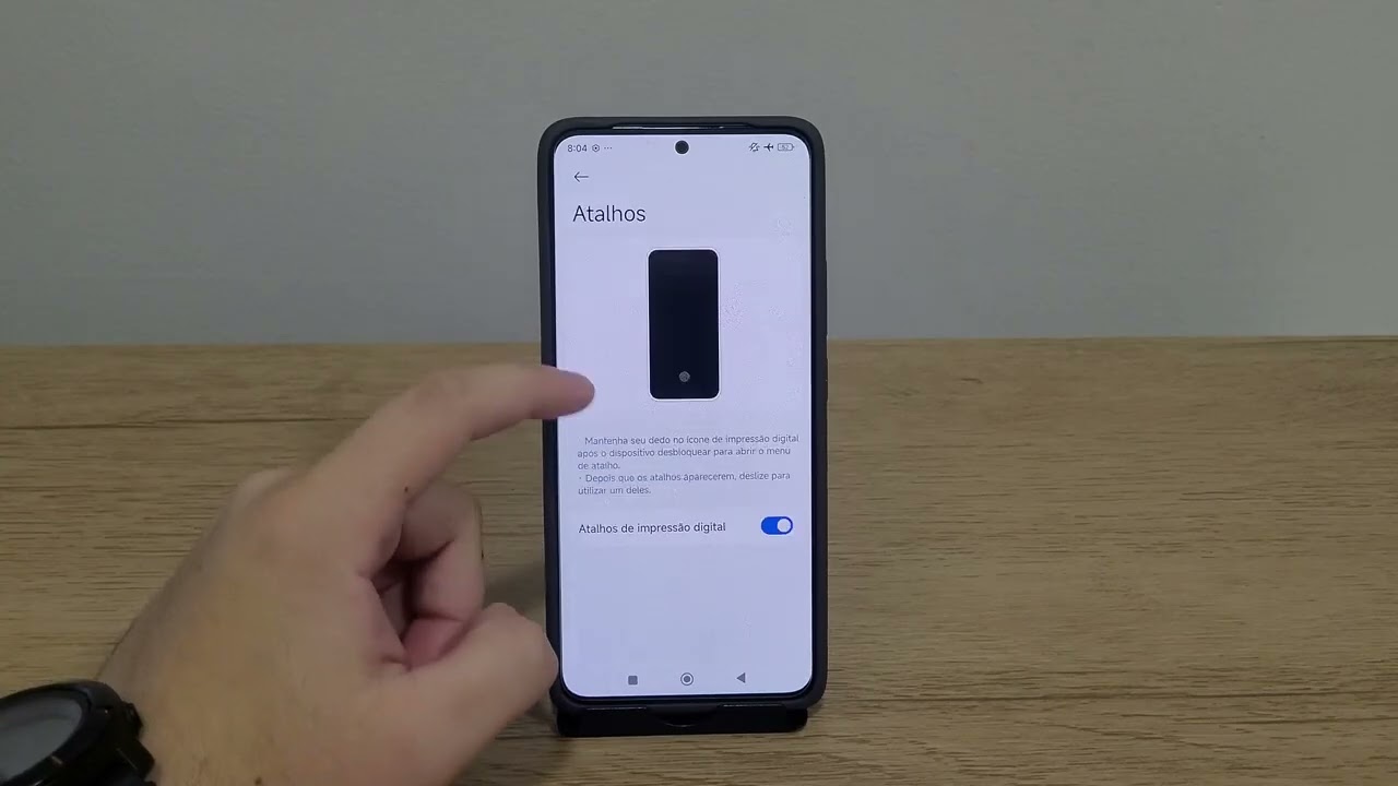 Redmi Note 12 - Como configurar o desbloqueio por impressão digital