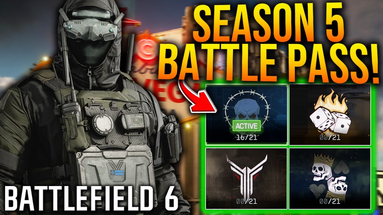 BATTLEFIELD 6: ПОЛНЫЙ БОЕВОЙ ПРОПУСК 5 СЕЗОНА! (Все награды Боевого пропуска и BATTLEFIELD PRO)