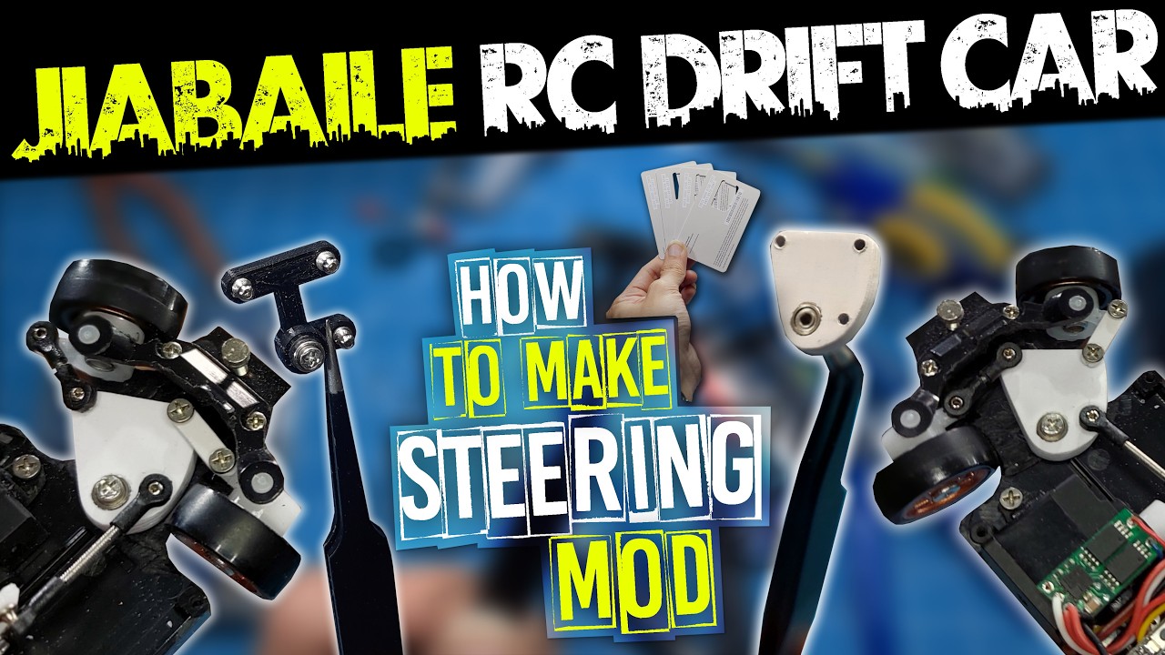 JIABALIE RC DRIFT CAR 1/43 [ DIY STEERING MOD/CUSTOM ] MODAL KARTU PERDANA BEKAS !! 2K60FPS