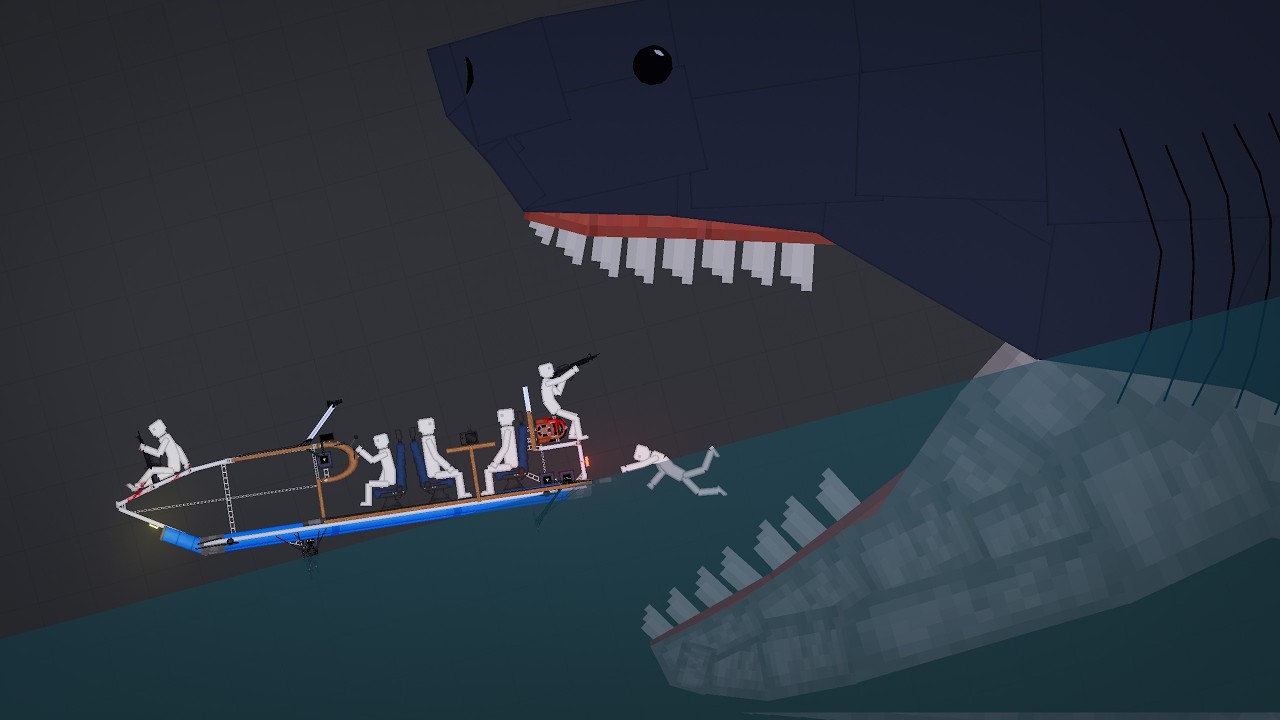 People Fight Over The Megalodon Ocean in People Playground