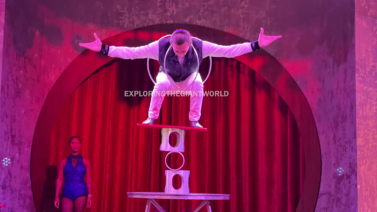Акробатические номера в отеле и казино Circus Circus Reno.