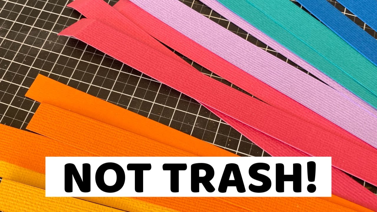 CARD SCRAPS - Use them up and try this HACK!