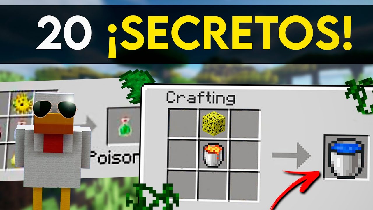 🤯20 Crafteos SECRETOS de MINECRAFT (SIN MODS)