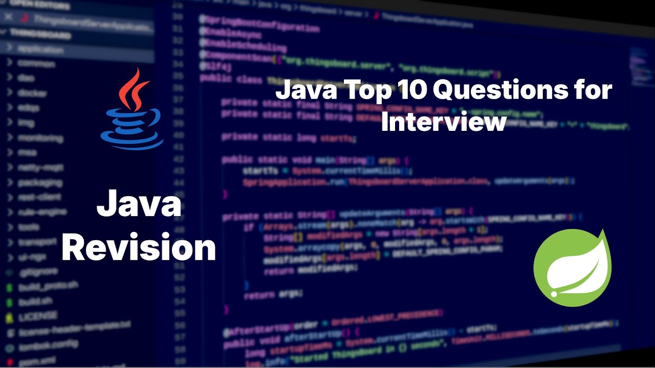 Java Top 10 Questions for Interview.