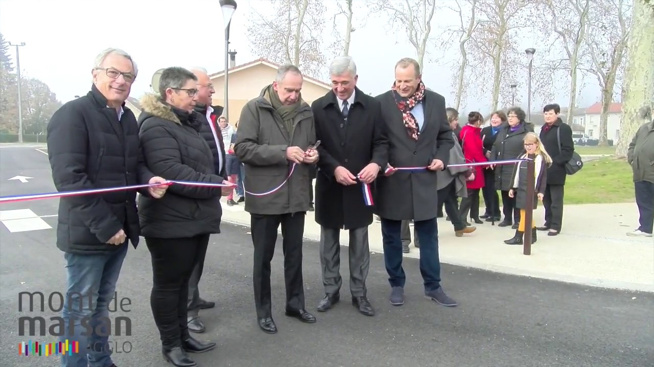 Inauguration du bourg de St Martin d'Oney - Travaux Mont de Marsan Agglo