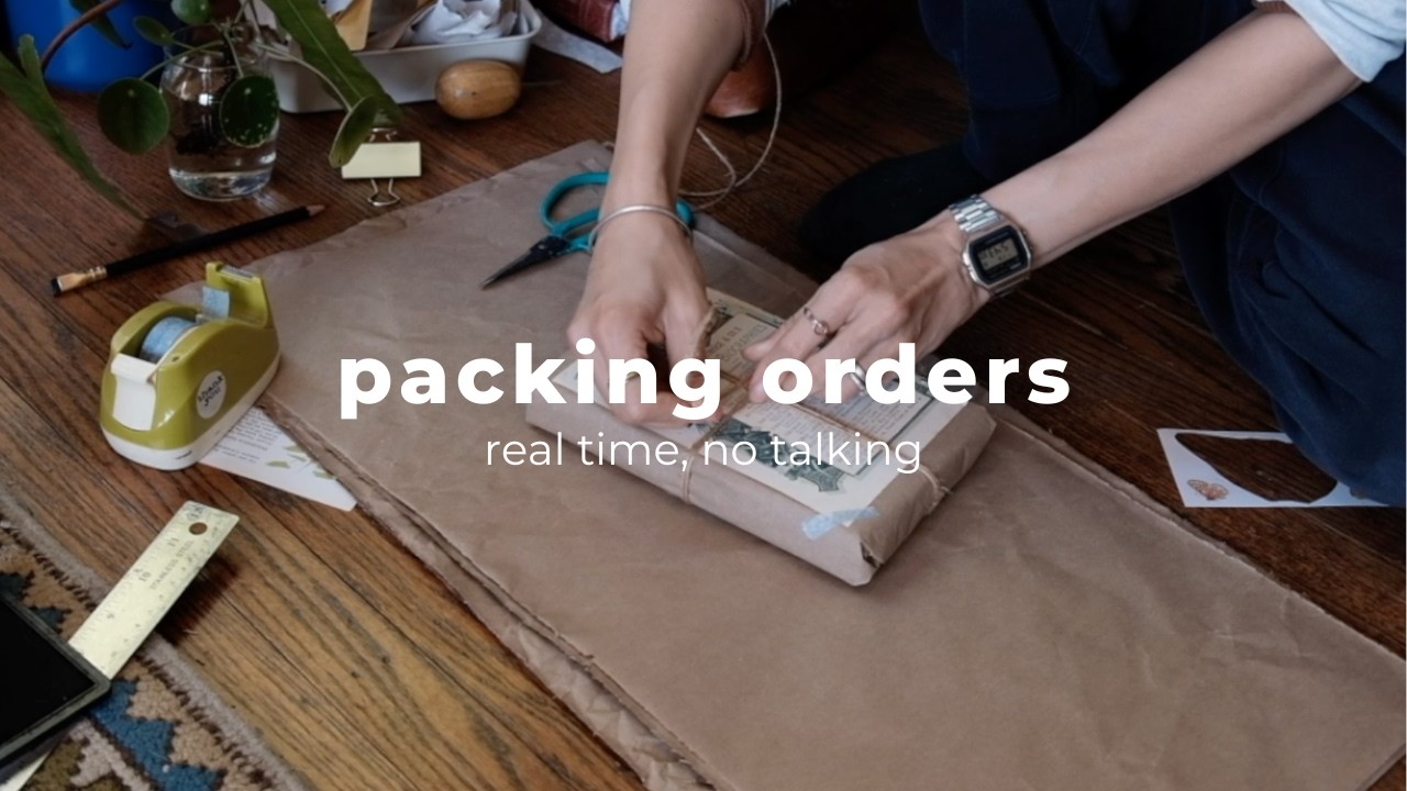 asmr packing orders | no talking no mid-roll ads | paper sounds
